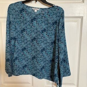 Counterparts Women's Blue Patterned Top